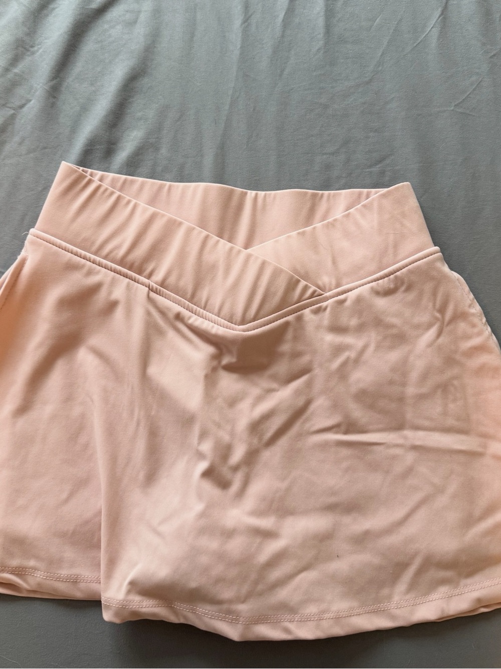 Forever 21 Pale Pink V-Waist Athletic Skort